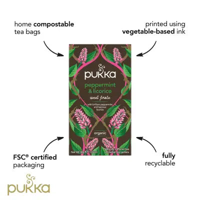 Pukka Teabags - Peppermint & Licorice