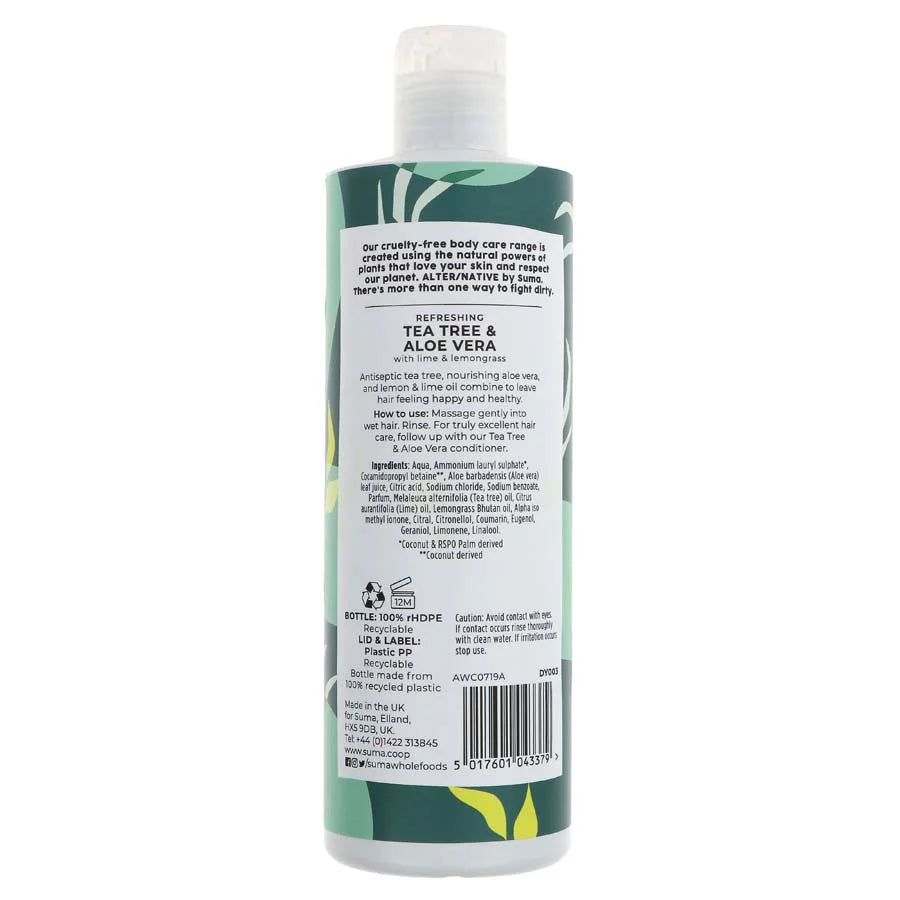 Alternative Suma Shampoo Tea Tree & Aloe Vera 400ml