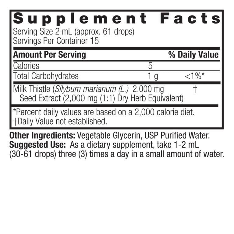Natures Answer Milk Thistle Seed Tincture 30ml