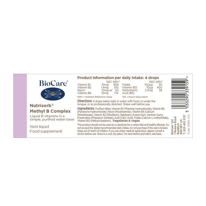 BioCare Nutrisorb Methyl B Complex