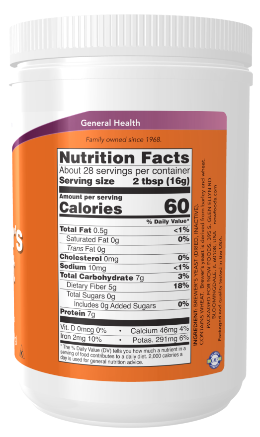 NOW Brewer's Yeast Powder 454g