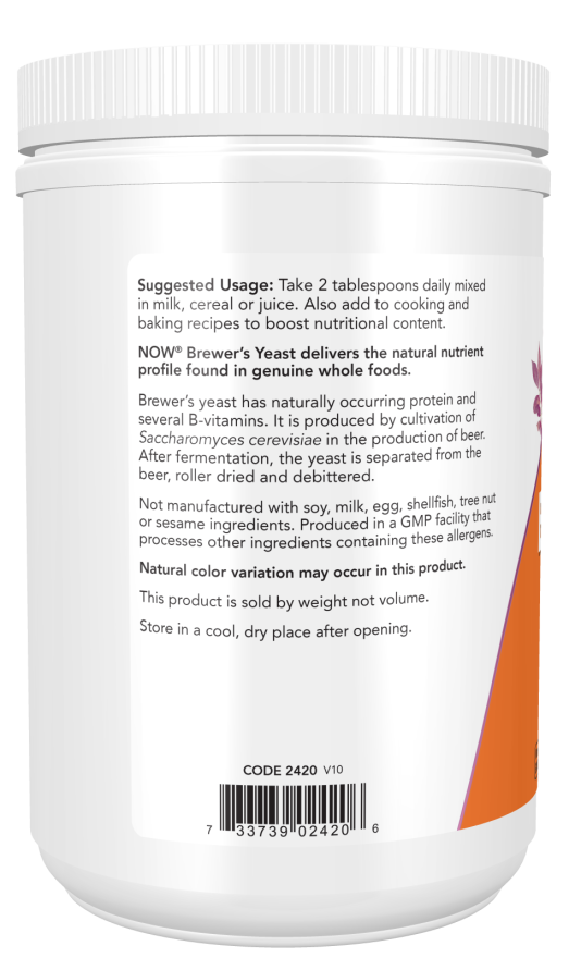 NOW Brewer's Yeast Powder 454g