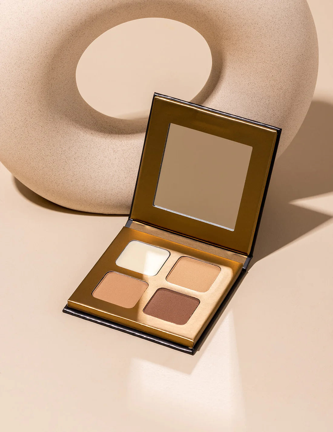 Inika Brow Pallette Brown Trio + Wax