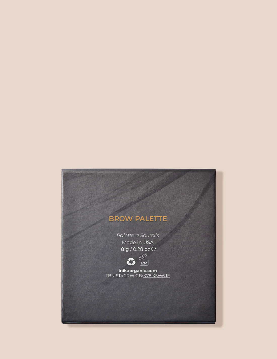 Inika Brow Pallette Brown Trio + Wax