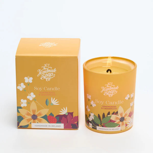 The Handmade Soap Co. Soy Candle - Lemongrass and Cedarwood