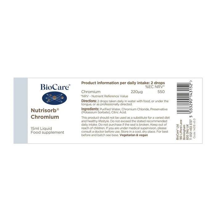 BioCare Nutrisorb Chromium