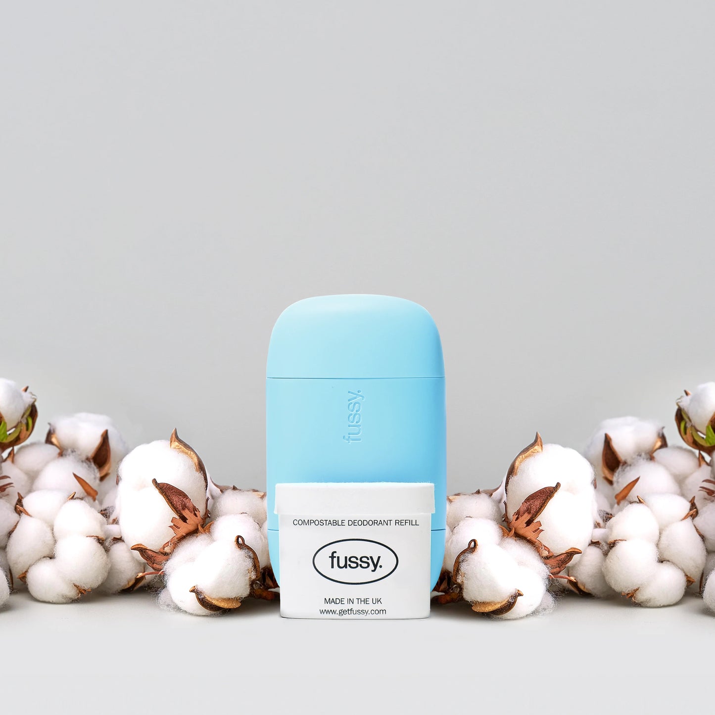 FUSSY Cloud Nine Refillable Natural Deodorant, Starter Pack
