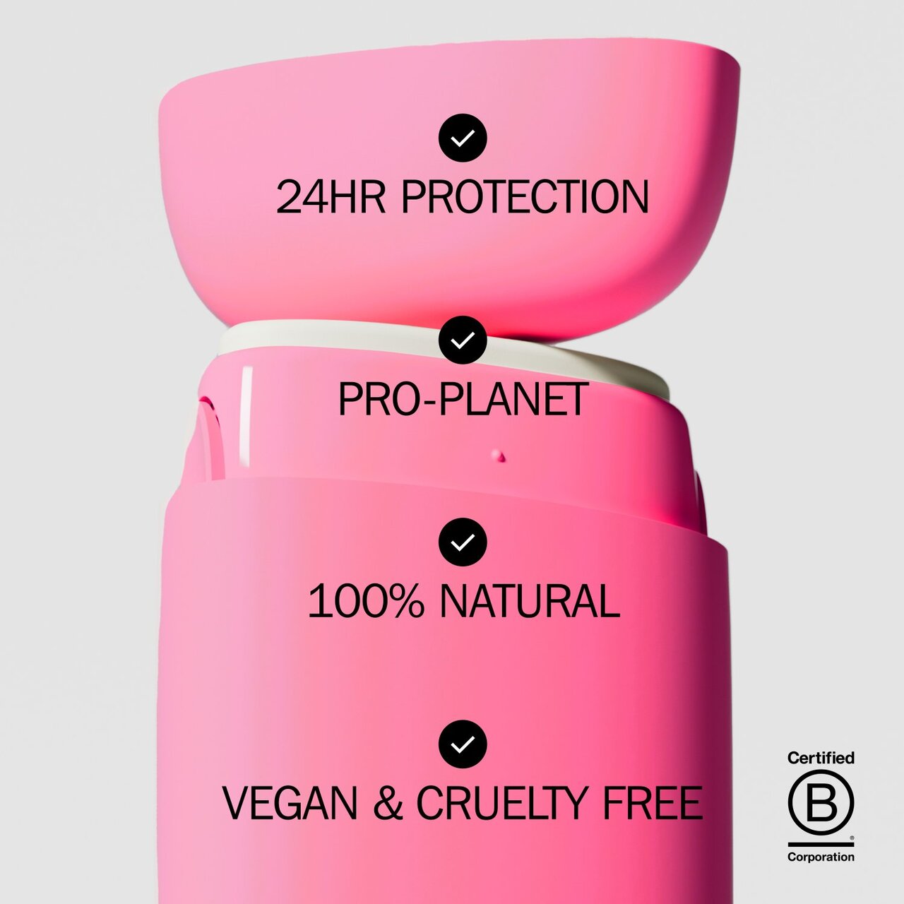 FUSSY Coconut Milk Refillable Natural Deodorant, Starter Pack