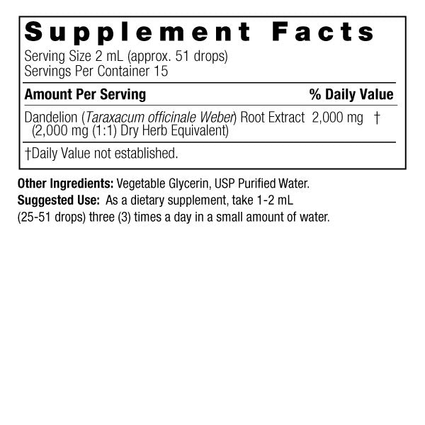 Natures Answer Dandelion Root Tincture 30ml