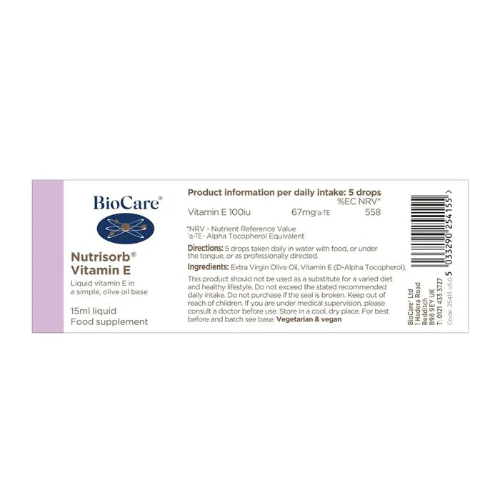 BioCare Nutrisorb Vitamin E