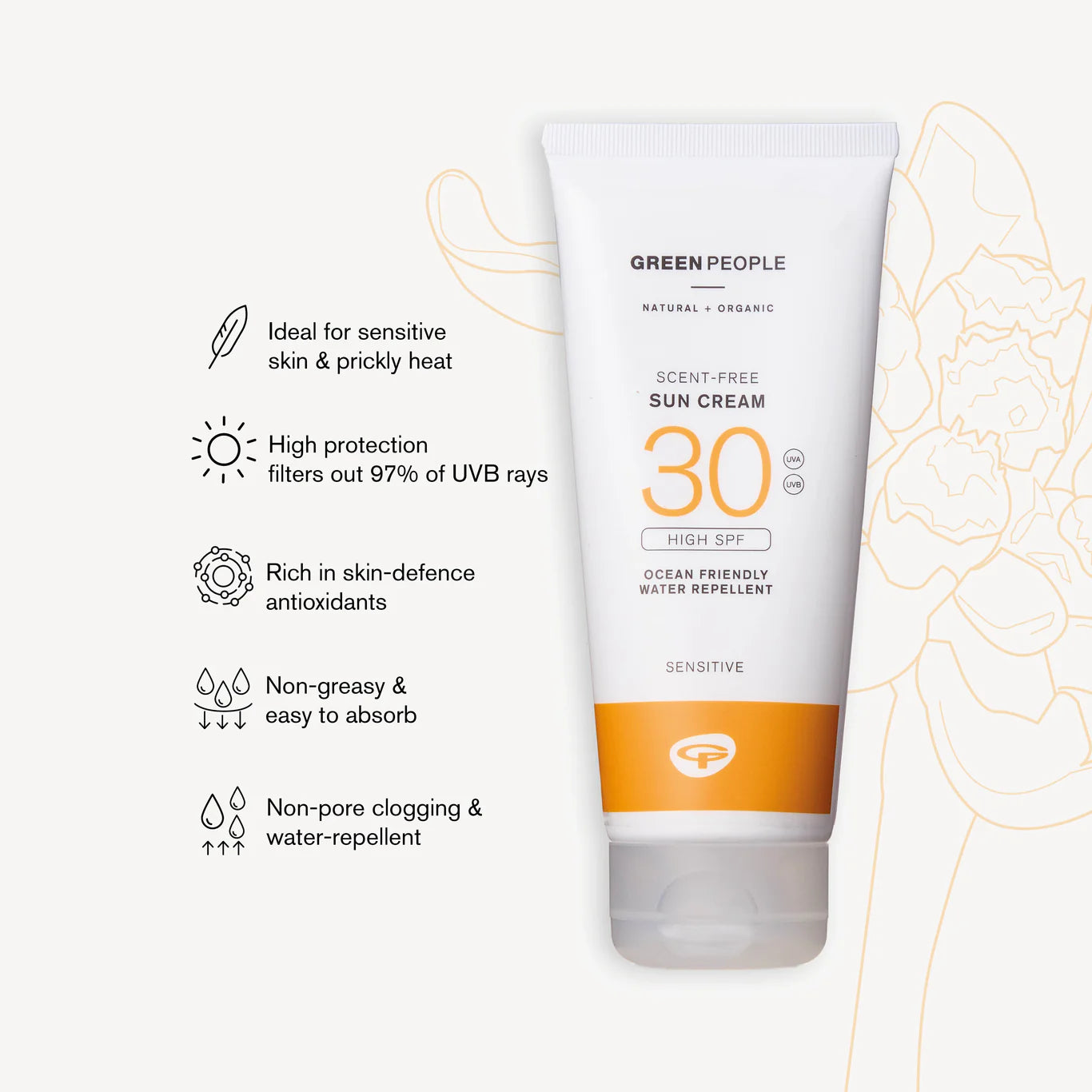 Green People Organic Sun Cream SPF30 200ml