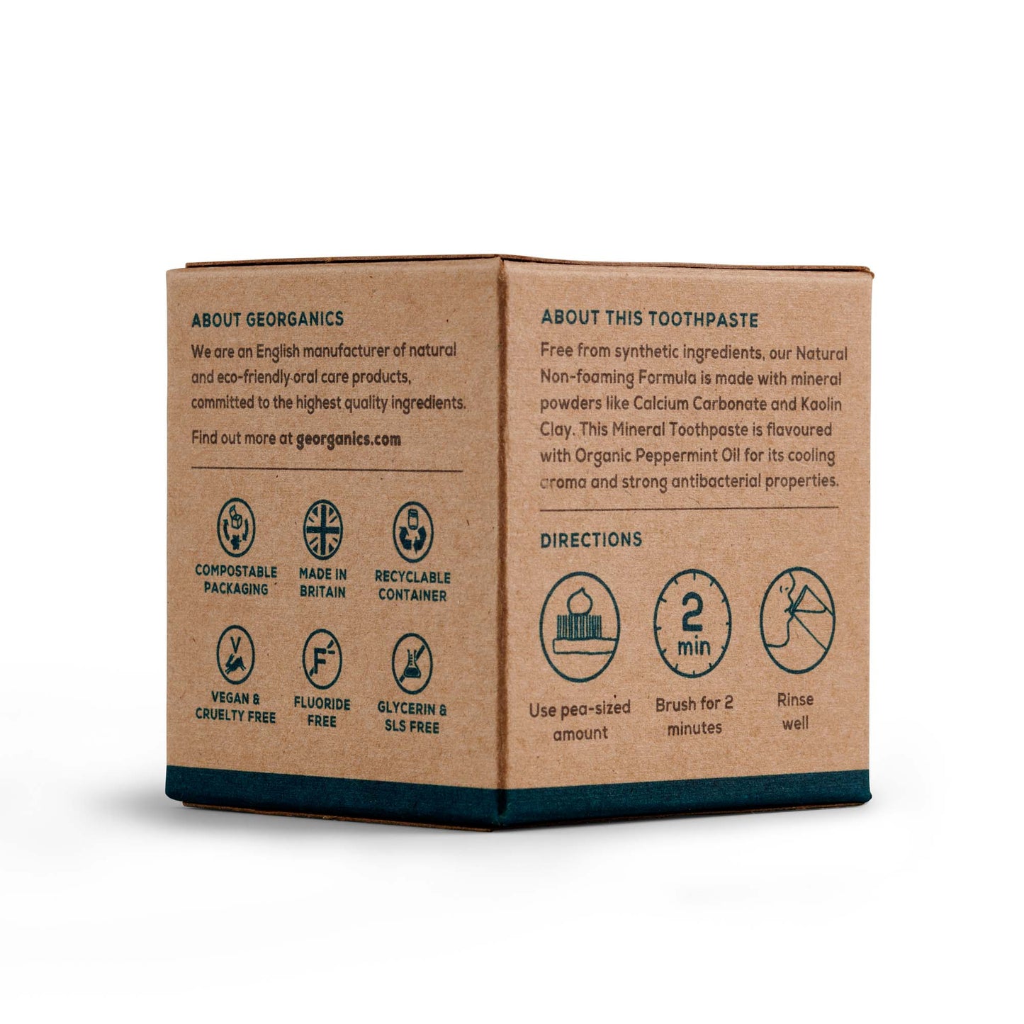 Georganics Mineral Toothpaste Peppermint 60ml