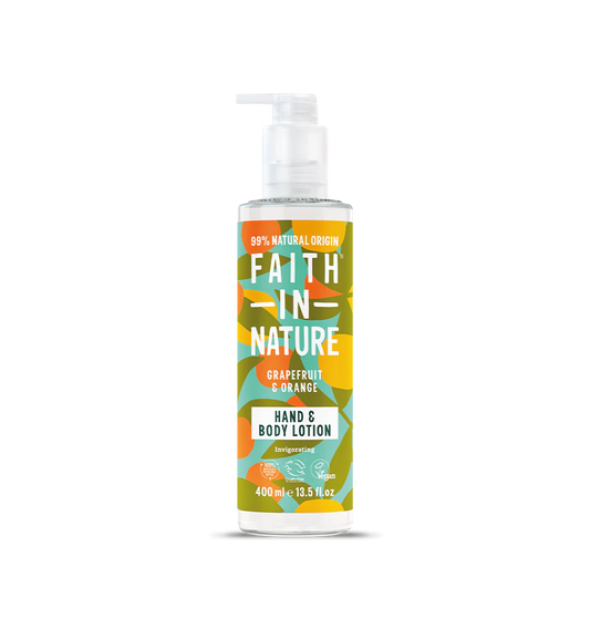 Faith In Nature Hand & Body Lotion 400ml  - Grapefruit & Orange