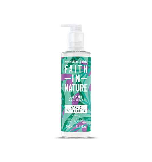 Faith In Nature Hand & Body Lotion 400ml  - Lavender & Geranium