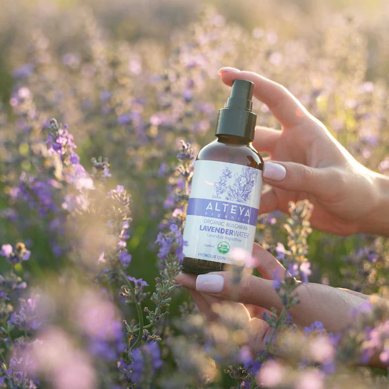 Alteya Organic Bulgarian Lavender Water 120 ml - Amber Glass Bottle