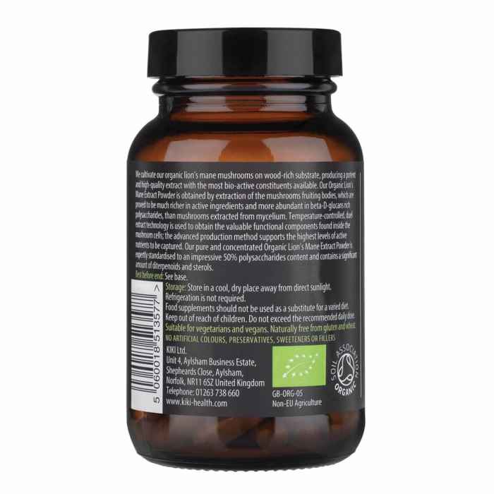Kiki Health Organic Lion's Mane 400mg 60