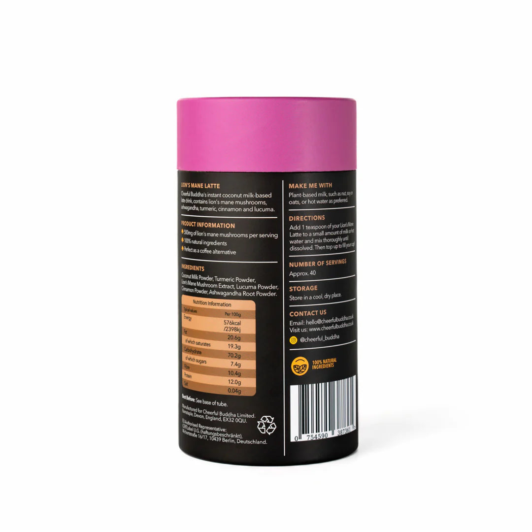 Cheerful Buddha Lion's Mane Latte Mushroom Blend 150g