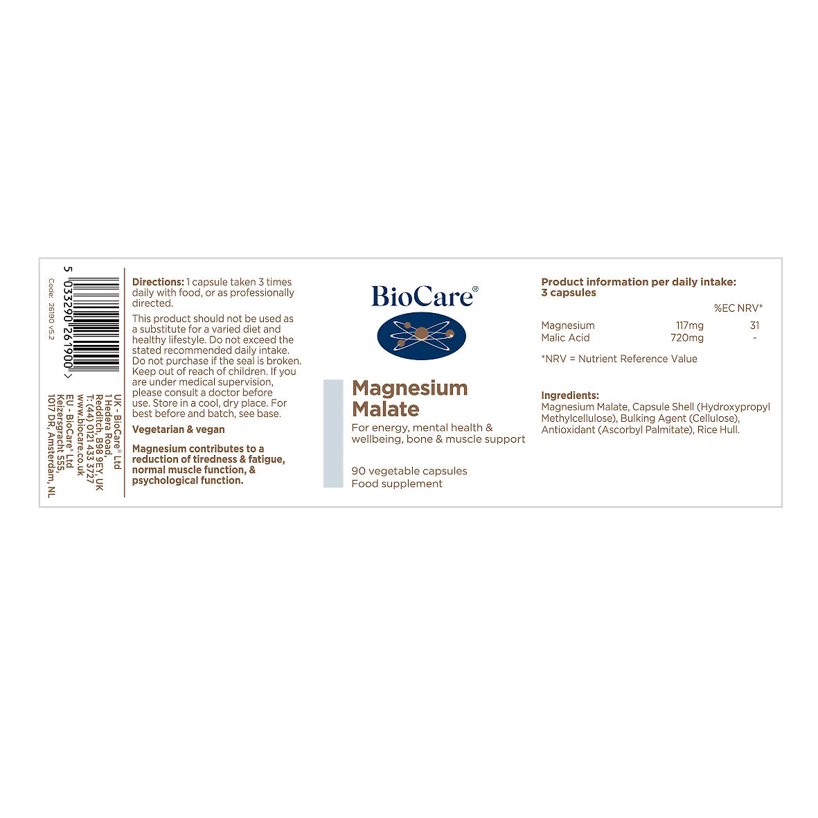 BioCare Magnesium Malate 90