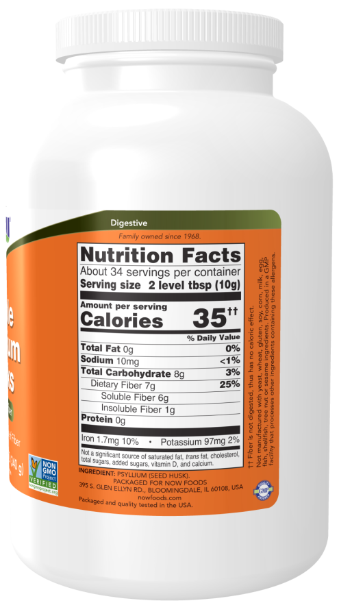 NOW Whole Psyllium Husks 340g