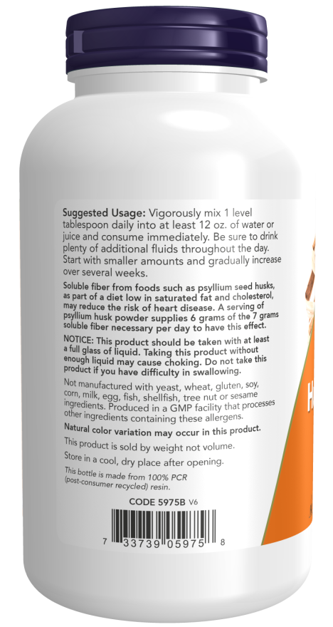 NOW Psyllium Husk Powder 340g