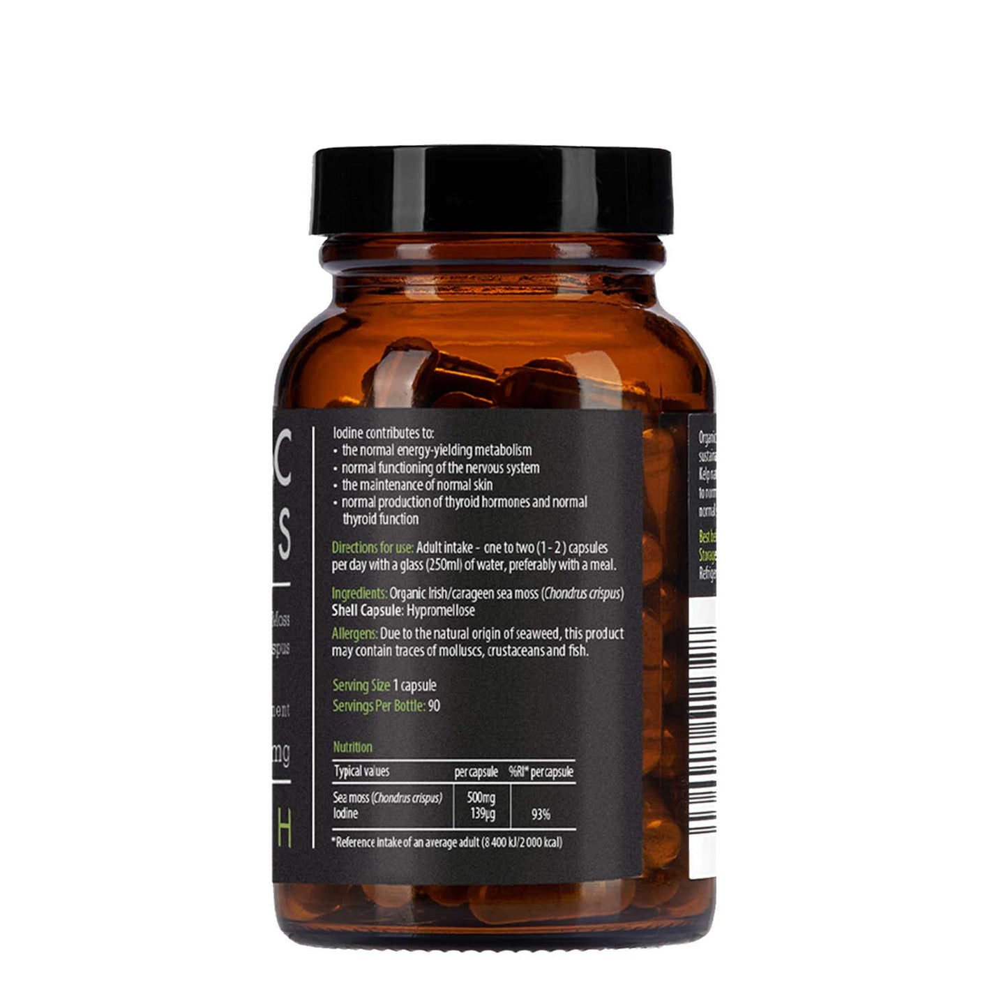 Kiki Health Sea Moss Capsules 500mg 90
