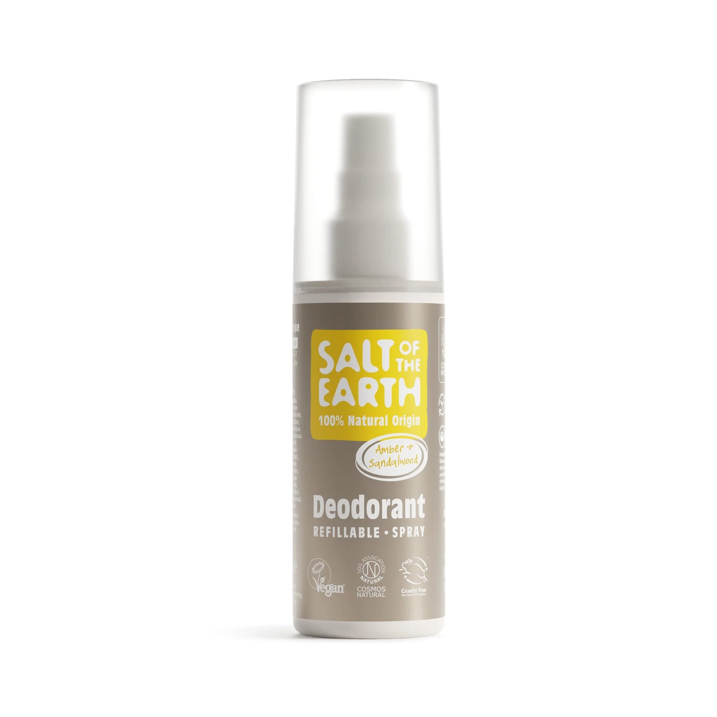 Salt of the Earth Deodorant Spray 100ml - Amber & Sandalwood