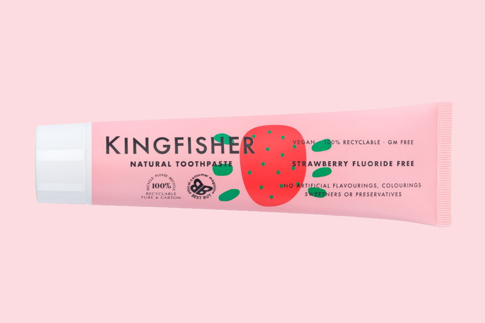 Kingfisher Toothpaste - Childrens Strawberry Fluoride Free