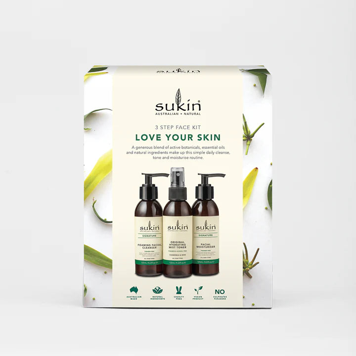 Sukin 3 Step Face Kit - Love Your Skin Gift Set