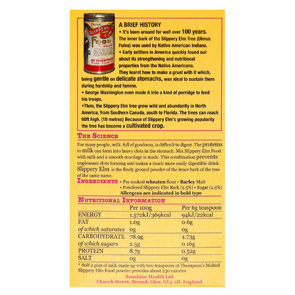 Thompson's Slippery Elm Food Malted 454g