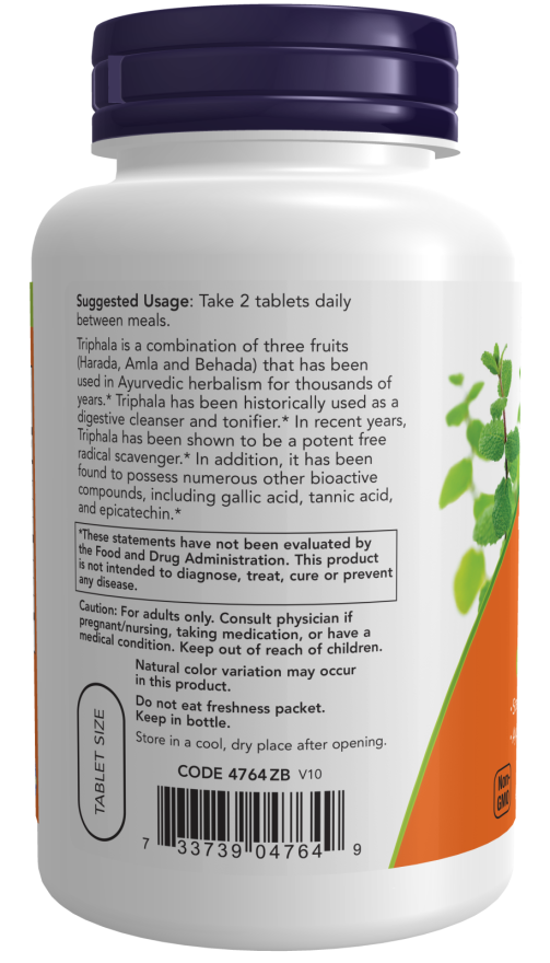 Now Triphala 500mg 120 Capsules