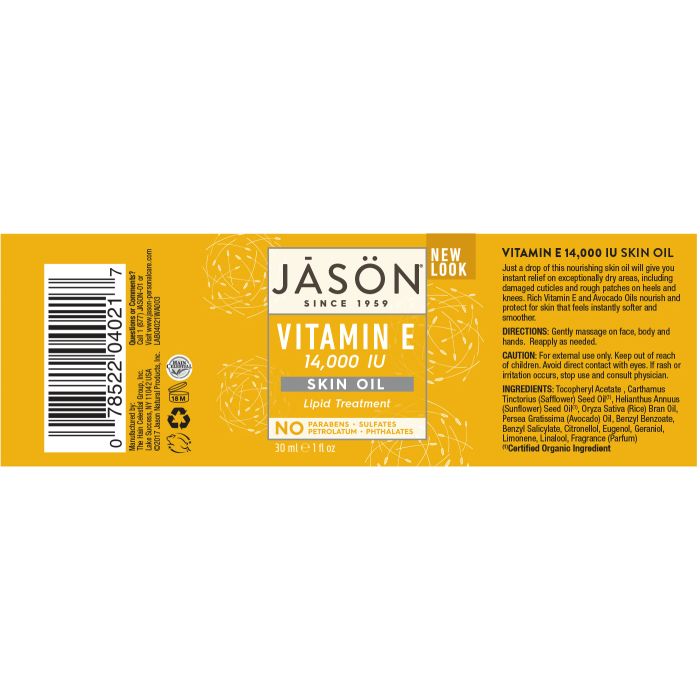 Jason Vitamin E 14,000IU Skin Oil