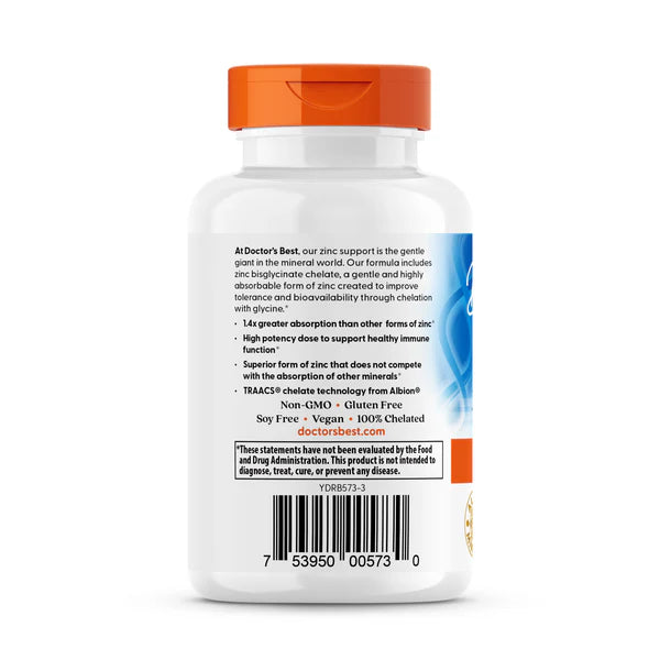 Doctor's Best High Absorption Zinc Bisglycinate 50 mg 90