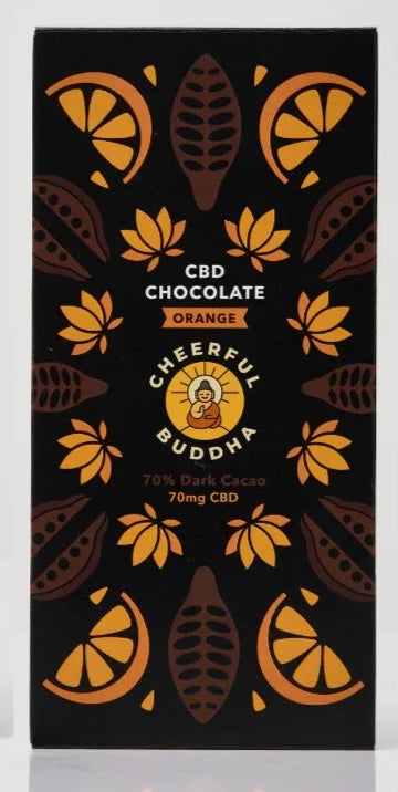 Cheerful Buddha Orange Chocolate Bar 70g