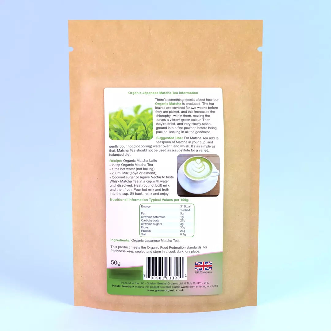 Golden Greens Organic Matcha Tea 50g