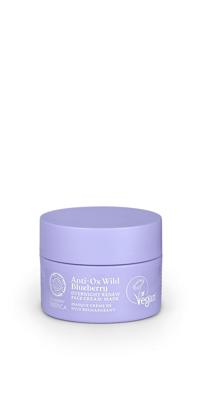 Blueberry Siberica Anti-Ox Wild Blueberry Overnight Renew Face Cream Mask