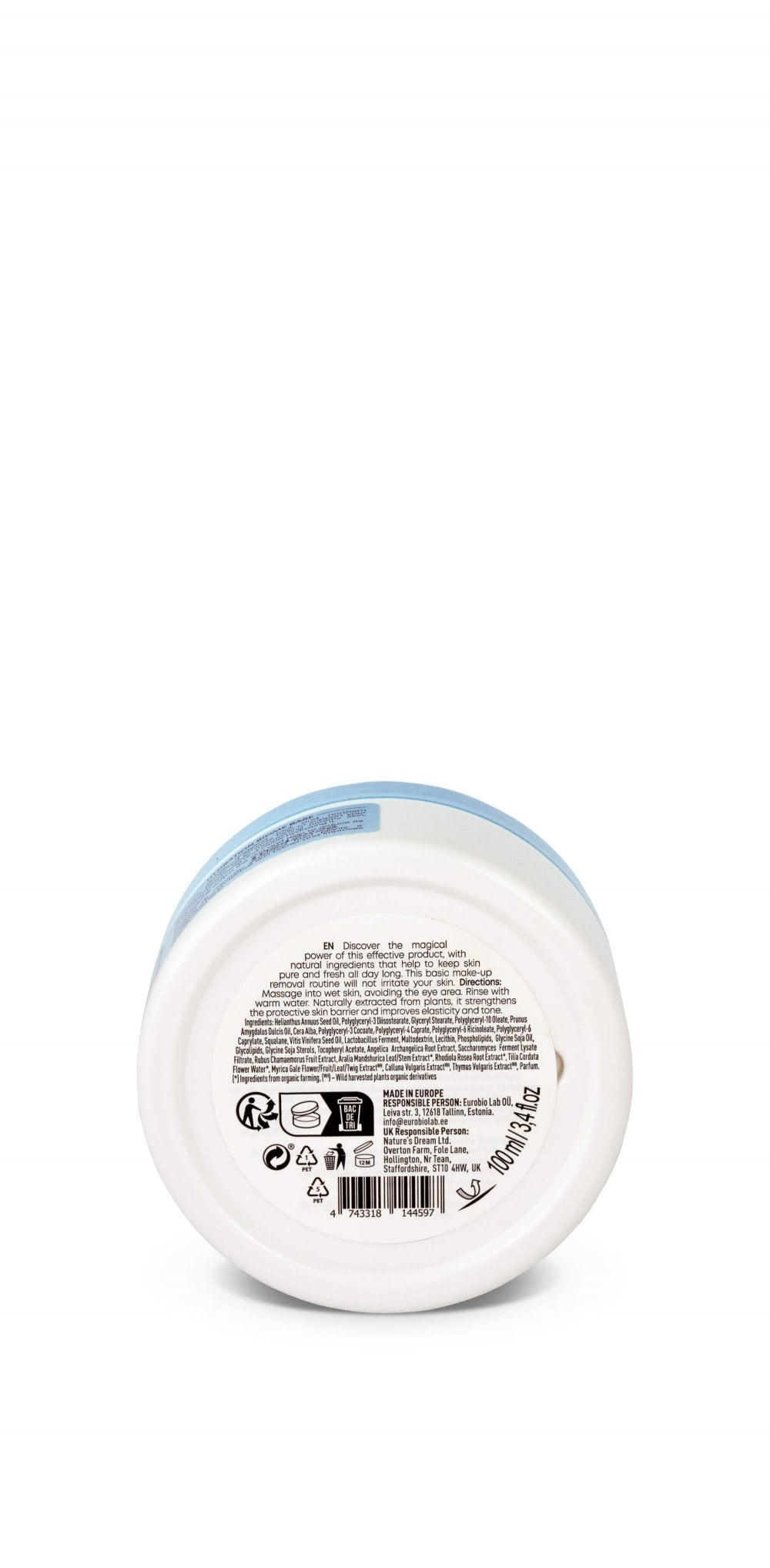 Natura Siberica Lab Biome. Hydration Make-Up Removing Face Cleansing Balm, 100 ml