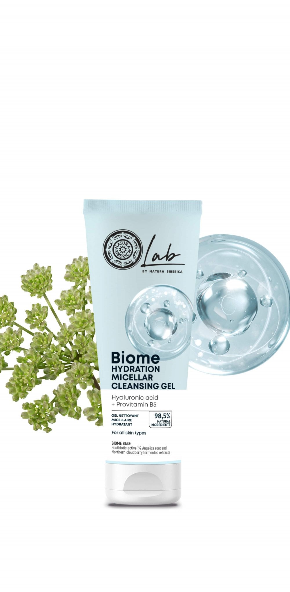 Natura Siberica Lab by NS. Biome. Hydration Micellar Face Cleansing Gel 140 ml