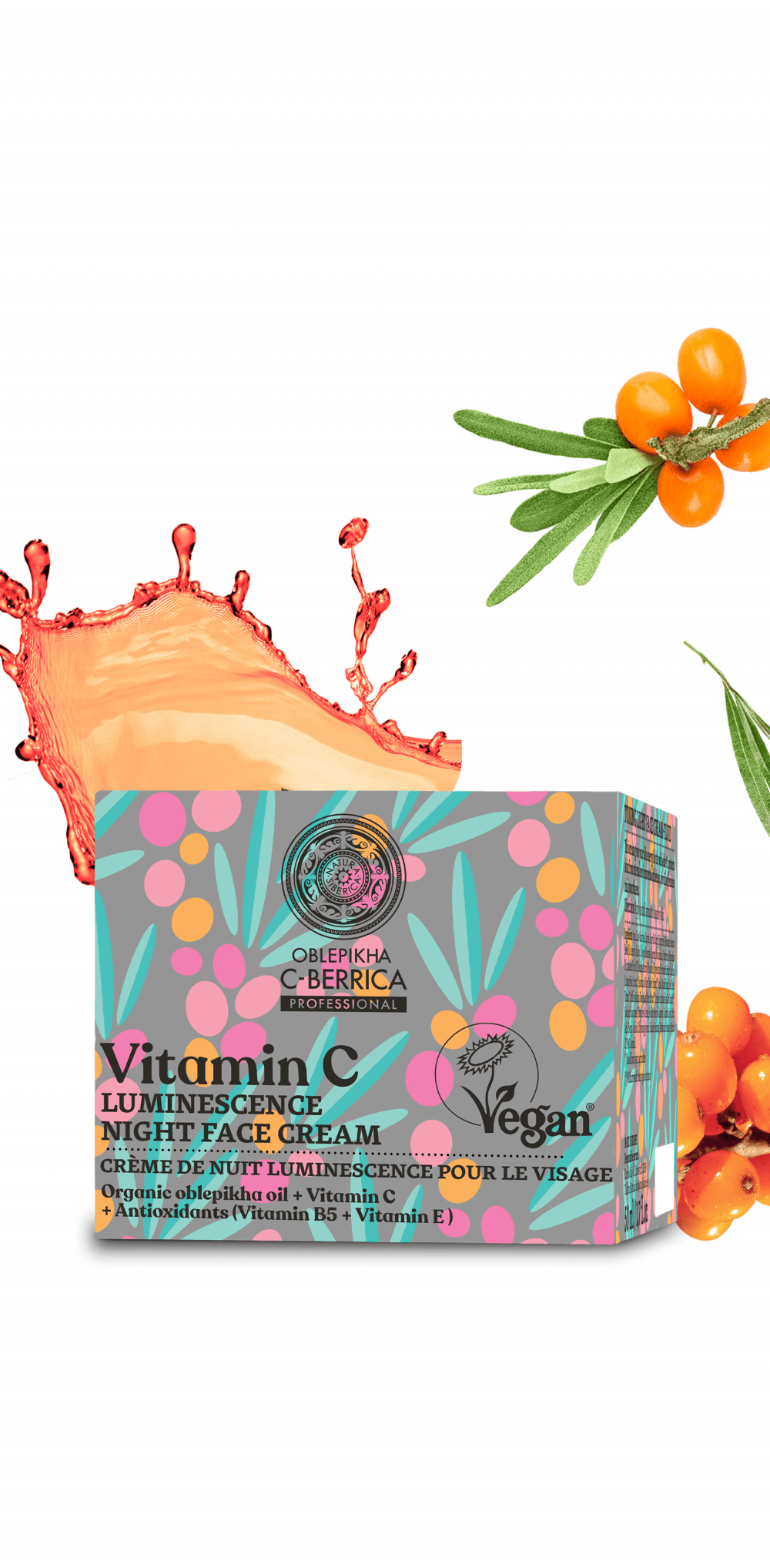Oblepikha C-Berrica Vitamin C Luminescence Night Face Cream