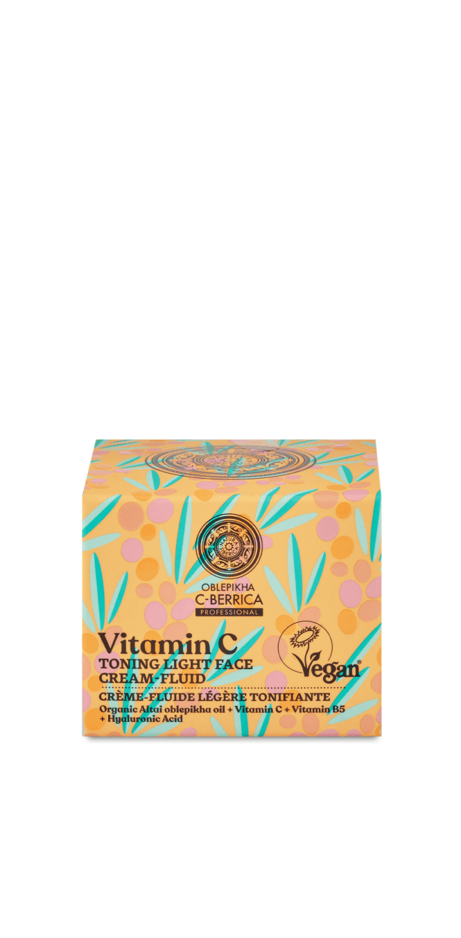 Oblepikha C-Berrica Vitamin C Toning Light Face Cream-Fluid