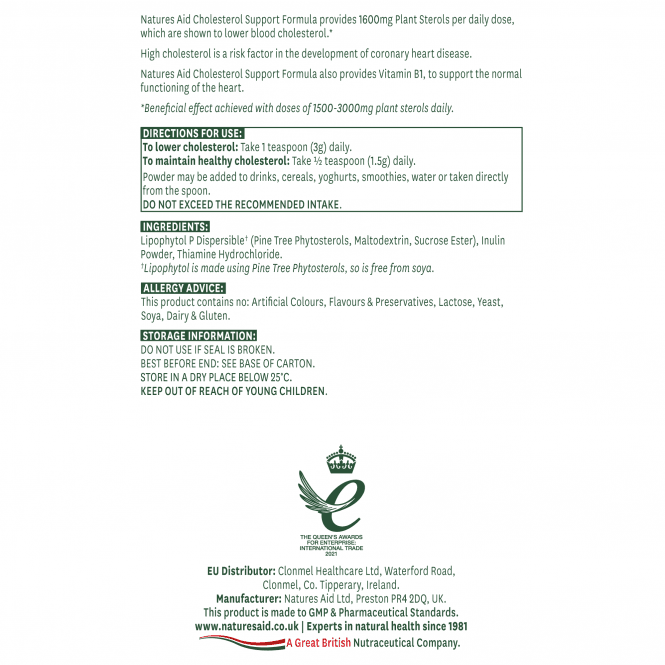 Natures Aid Cholesterol Support Formula