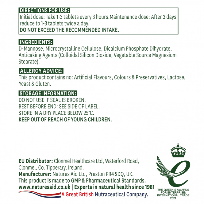 Natures Aid D-Mannose 1000mg