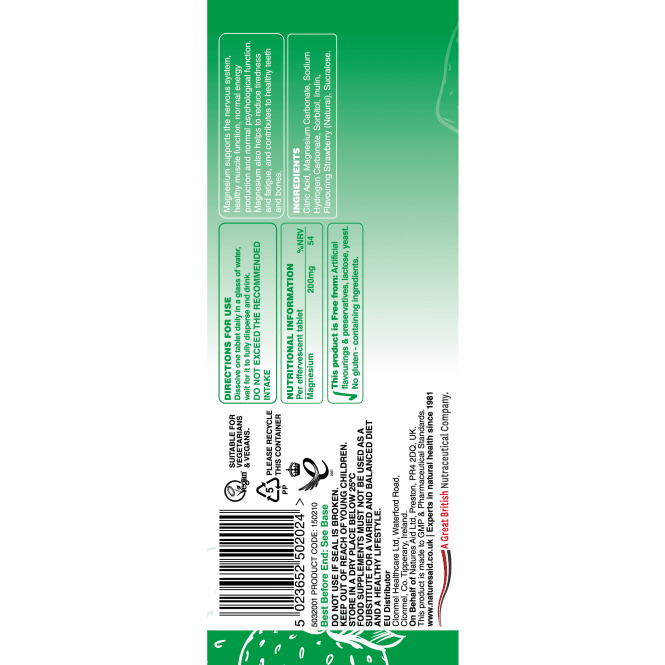 Natures Aid Magnesium Effervescent