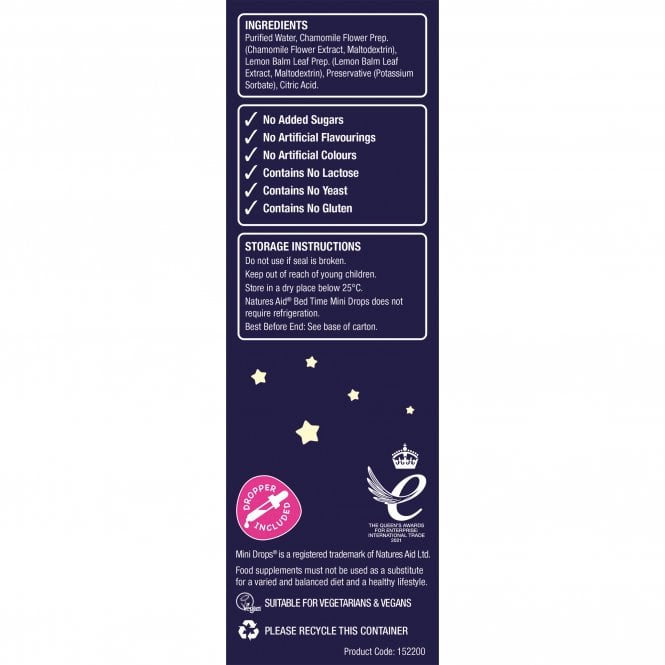 Natures Aid Bed Time Mini Drops 50ml