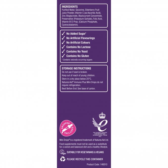 Natures Aid Immune Plus Mini Drops