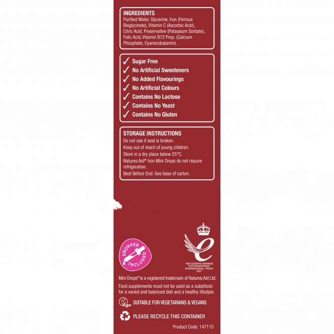 Natures Aid Iron Mini Drops