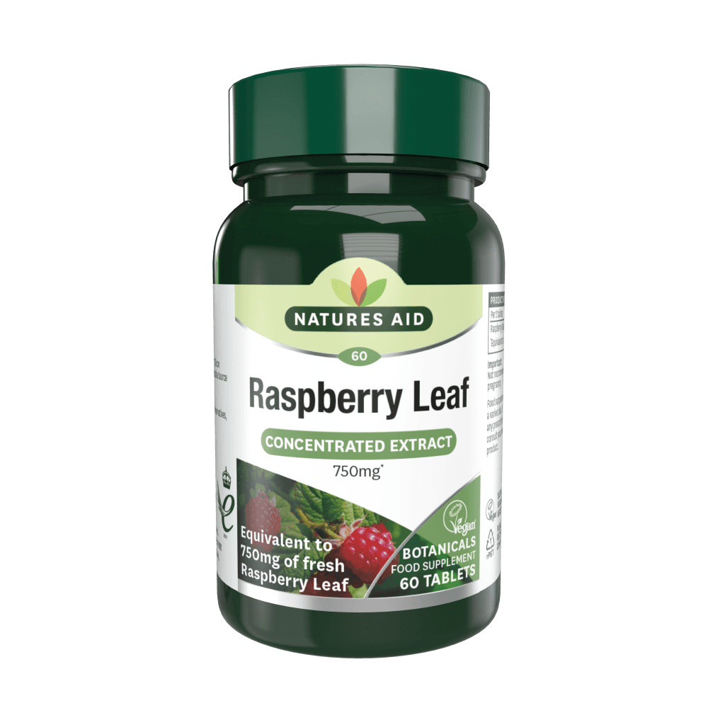 Natures Aid Raspberry Leaf 750mg 60