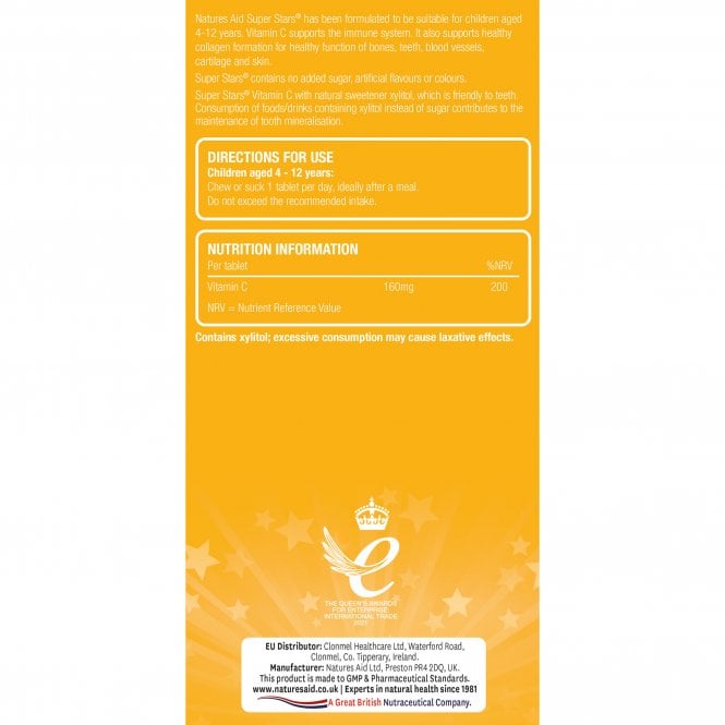Natures Aid Super Stars Vitamin C