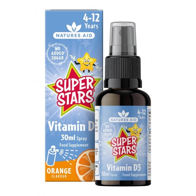 Natures Aid Super Stars Vitamin D3 Spray