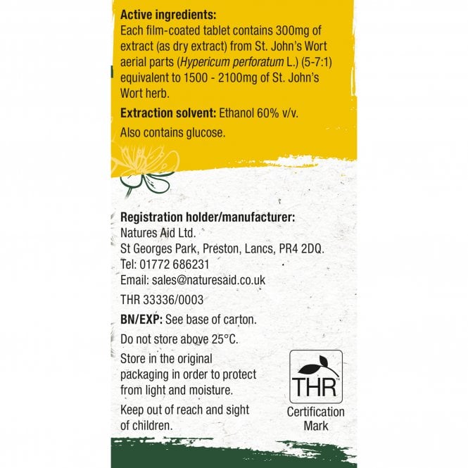 Natures Aid Ucalm St John’s Wort 120