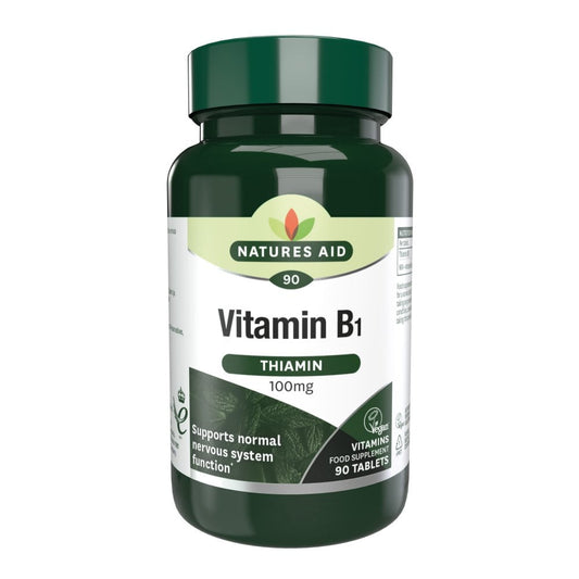 Natures Aid Vitamin B1 Thiamin 100mg 90